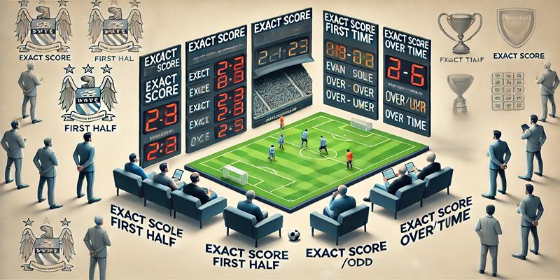 Các loại cược kèo Exact Score phổ biến giúp người chơi lựa chọn chiến lược hợp lý